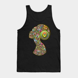 Woman Abstract Beauty Psychedelic Portrait Tank Top